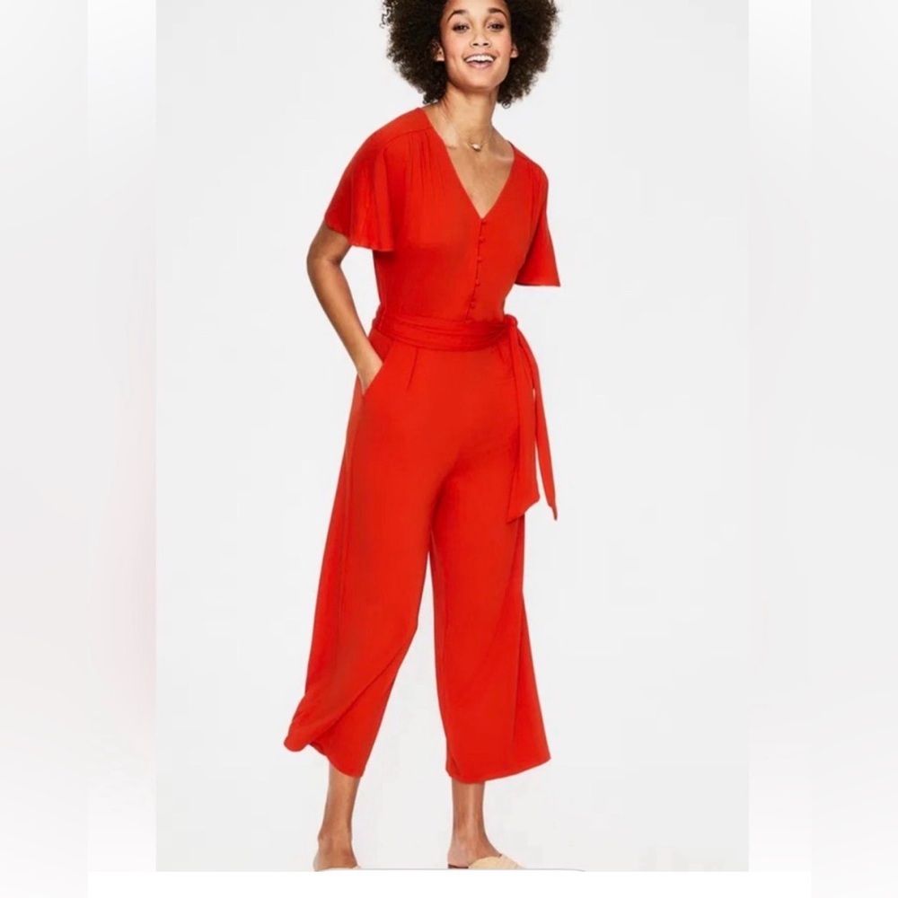 Boden Ella Red Jumpsuit 6 B01